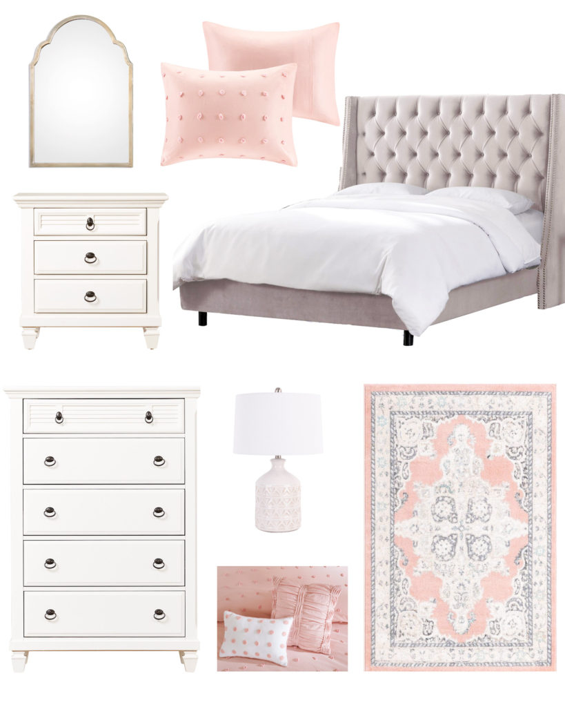 Soft and Soothing Blush Master Bedroom Design Board