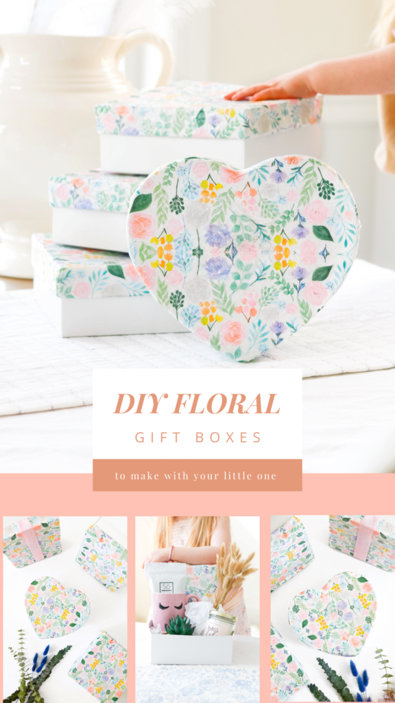 DIY Floral Gift boxes decoupage