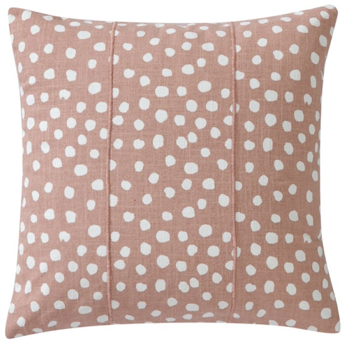 Walmart pink spotted laid back living room pillow