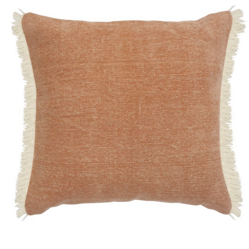 Caramel brown fall pillow