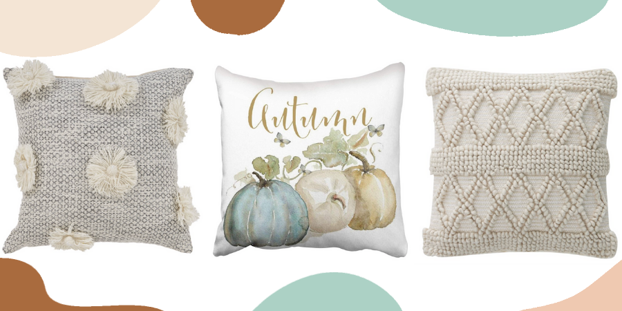 20 textured neutral fall pillows for autumn