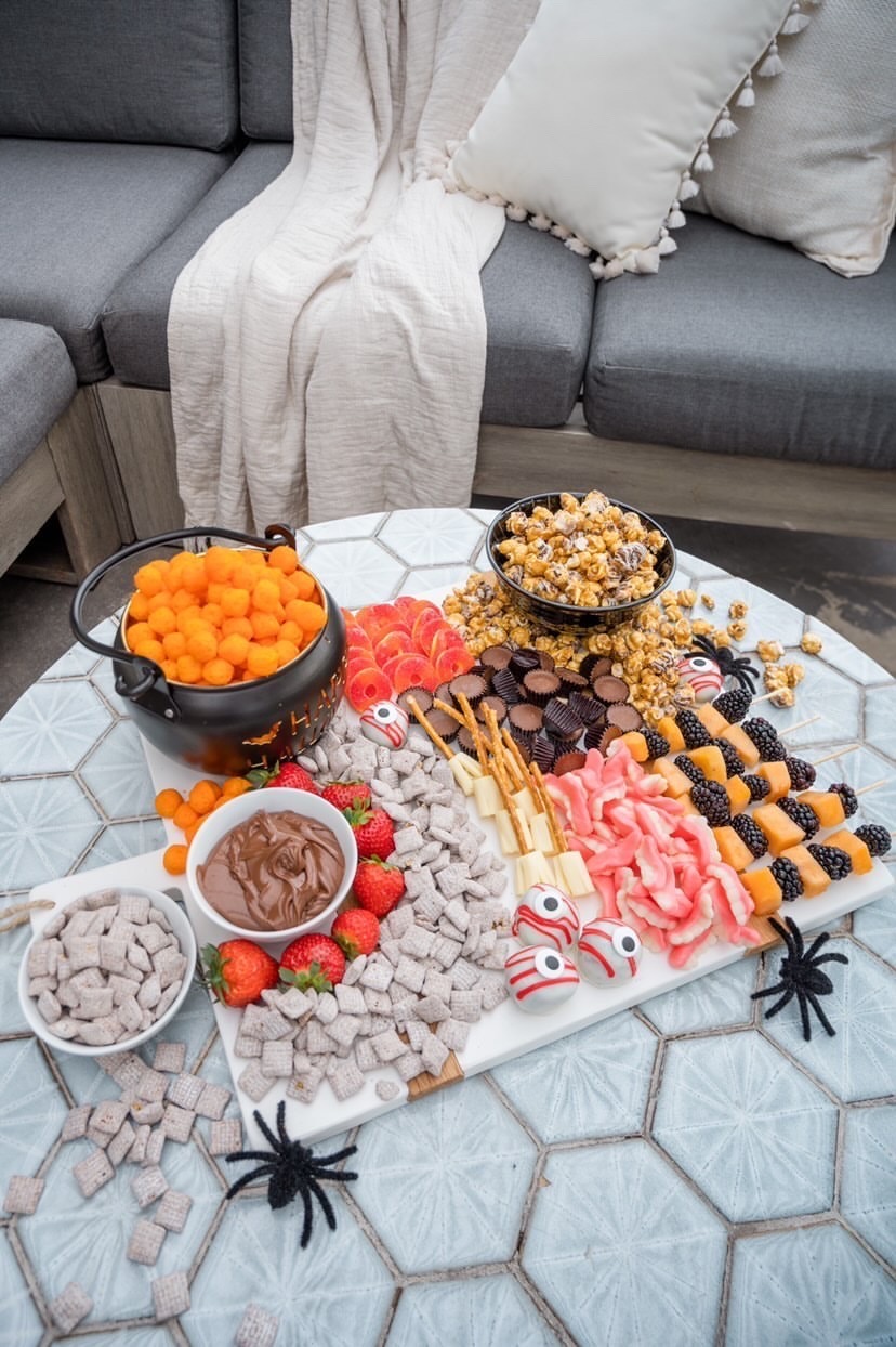 Orange Halloween candy tray
