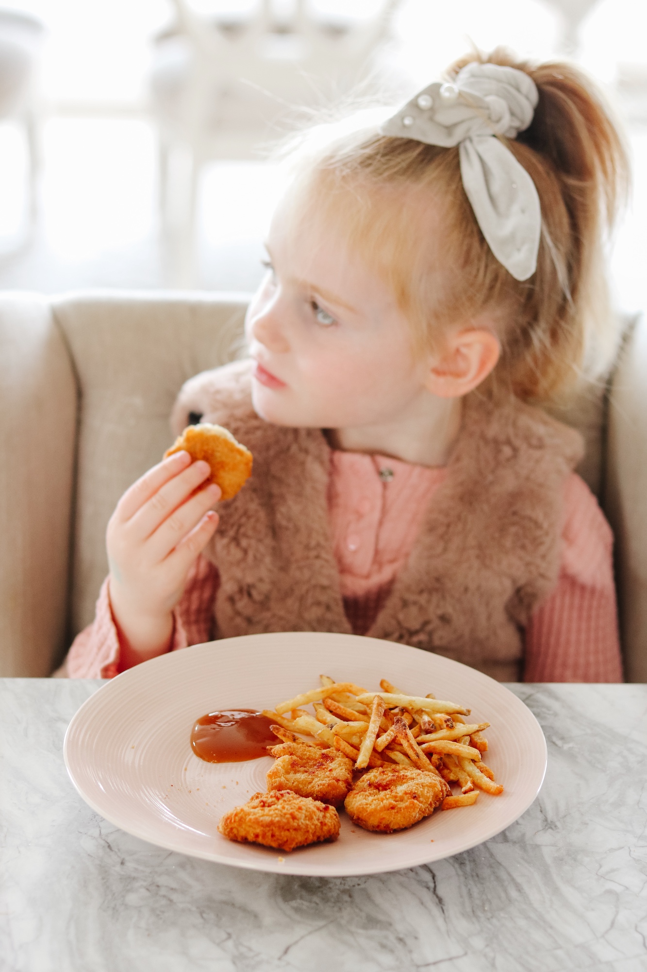 Little Wins chicken nuggets with fries