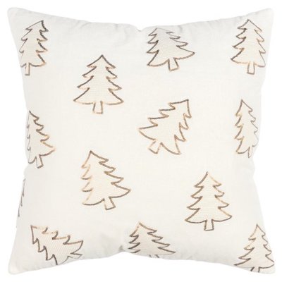 Sequin Christmas trees pillow