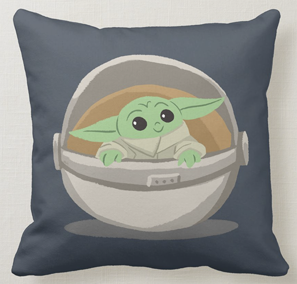 Cute baby yoda pillow