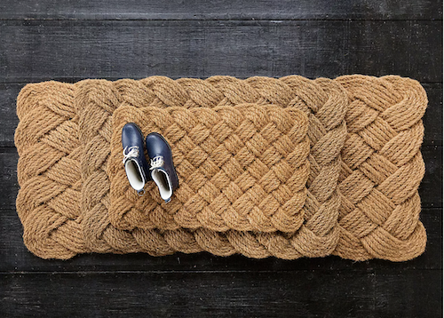 Knot Weave door mat - most stylish door mats for spring 2023