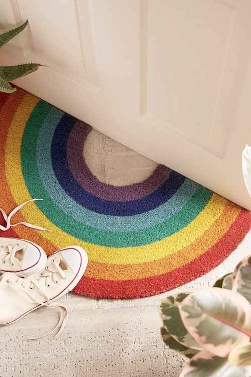 Cute Door Mats : Rainbow Door Mat