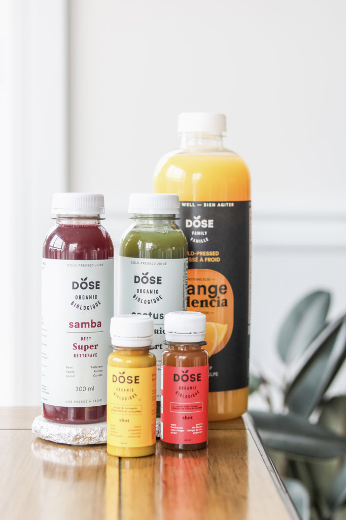 delicious selection of Canadian DOSE juices - DOSE Juice discount code and review