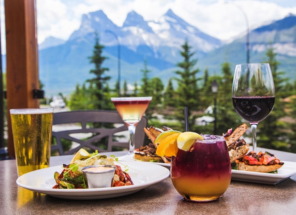 Iron Goat Canmore patio - Best Canmore restaurants