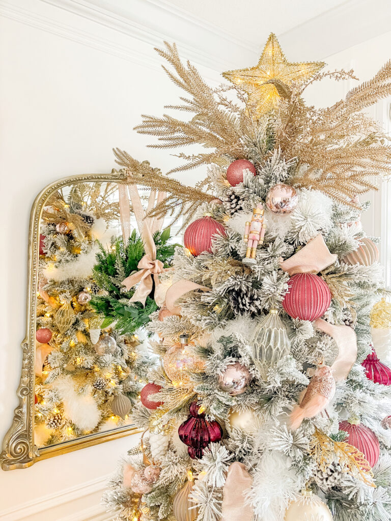 Gold, pink and red Christmas Tree : GlucksteinHome Christmas