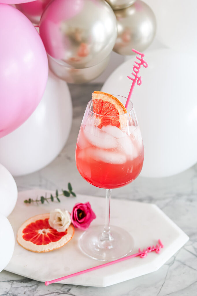Easy summer grapefruit Campari spritz cocktail recipe