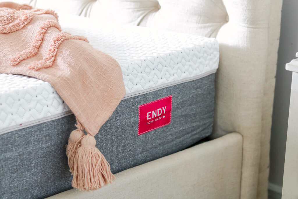 Closeup shot of Endy mattress - IKEA vs Endy mattress review