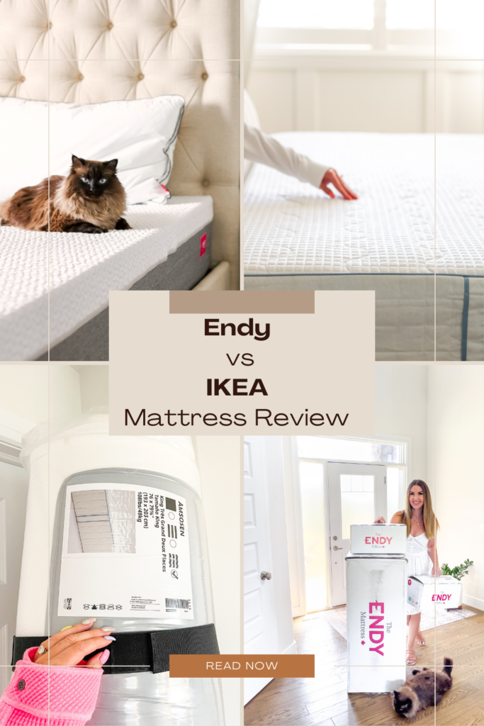 Endy vs IKEA mattress review pinterest