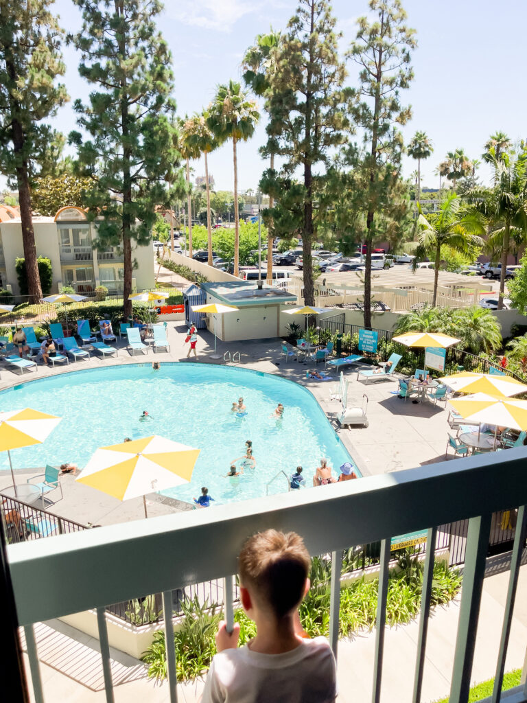 HOJO Anaheim Review and Discount Code - Pool Garden View Room
