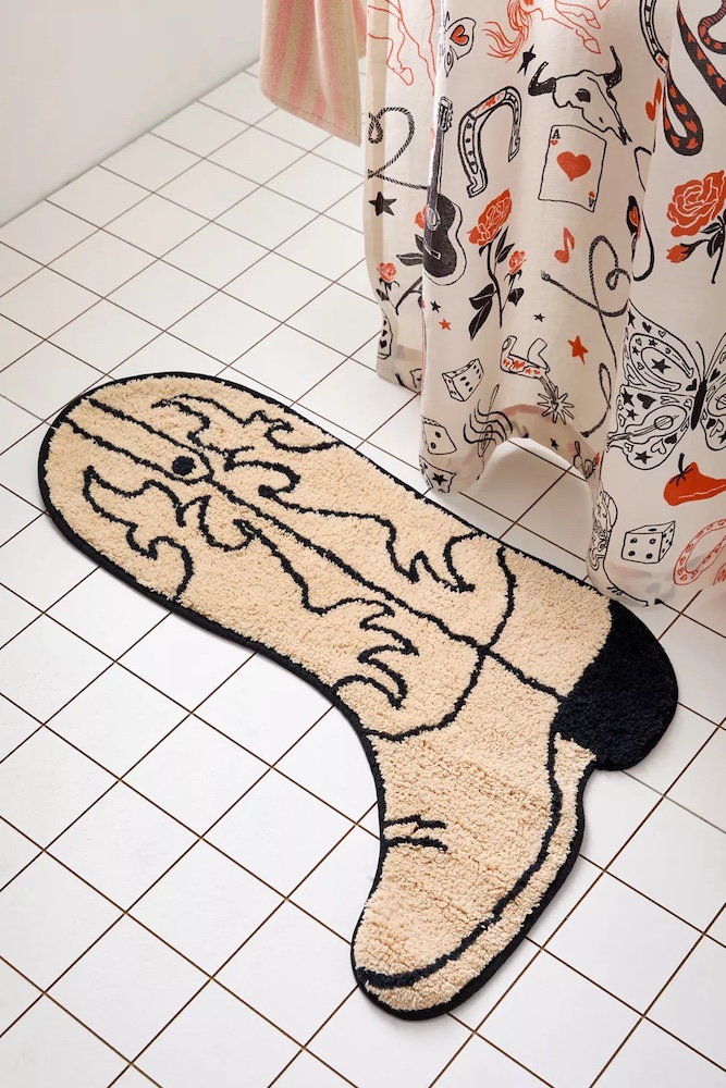 Cowboy Boot Bath Mat - 50 cute bath mats