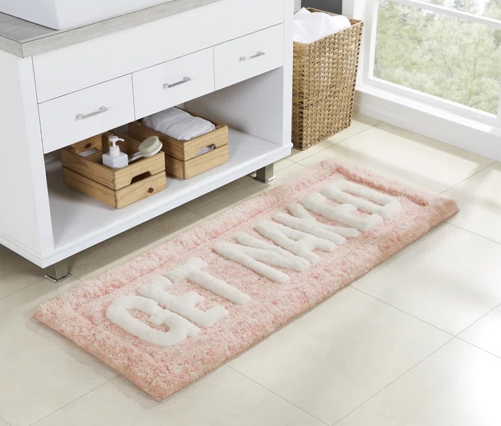 Pink Get Naked Bath Mat