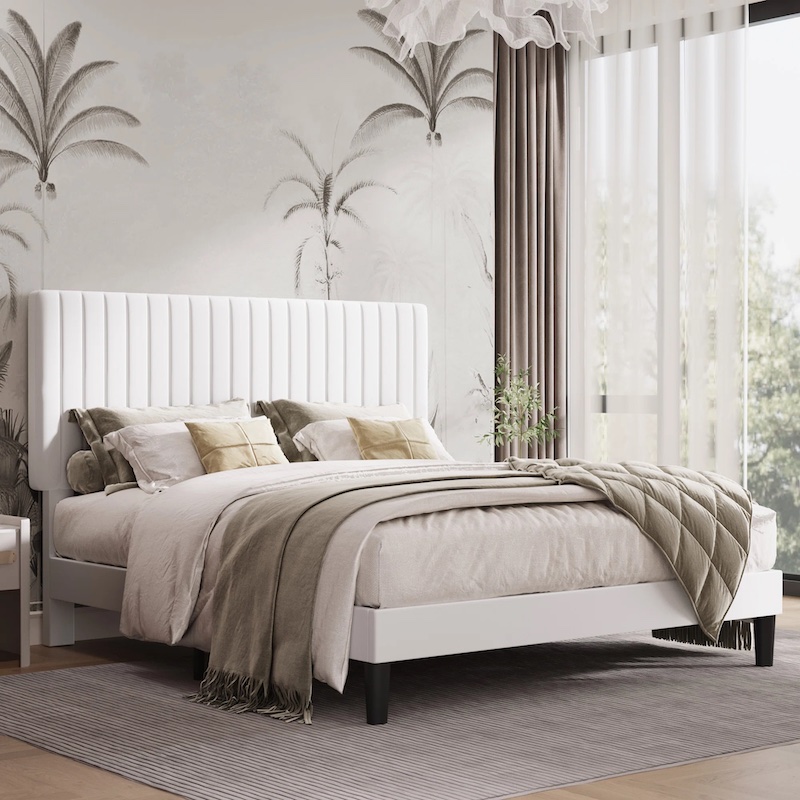 Platfrom Bed with adjustable headboard