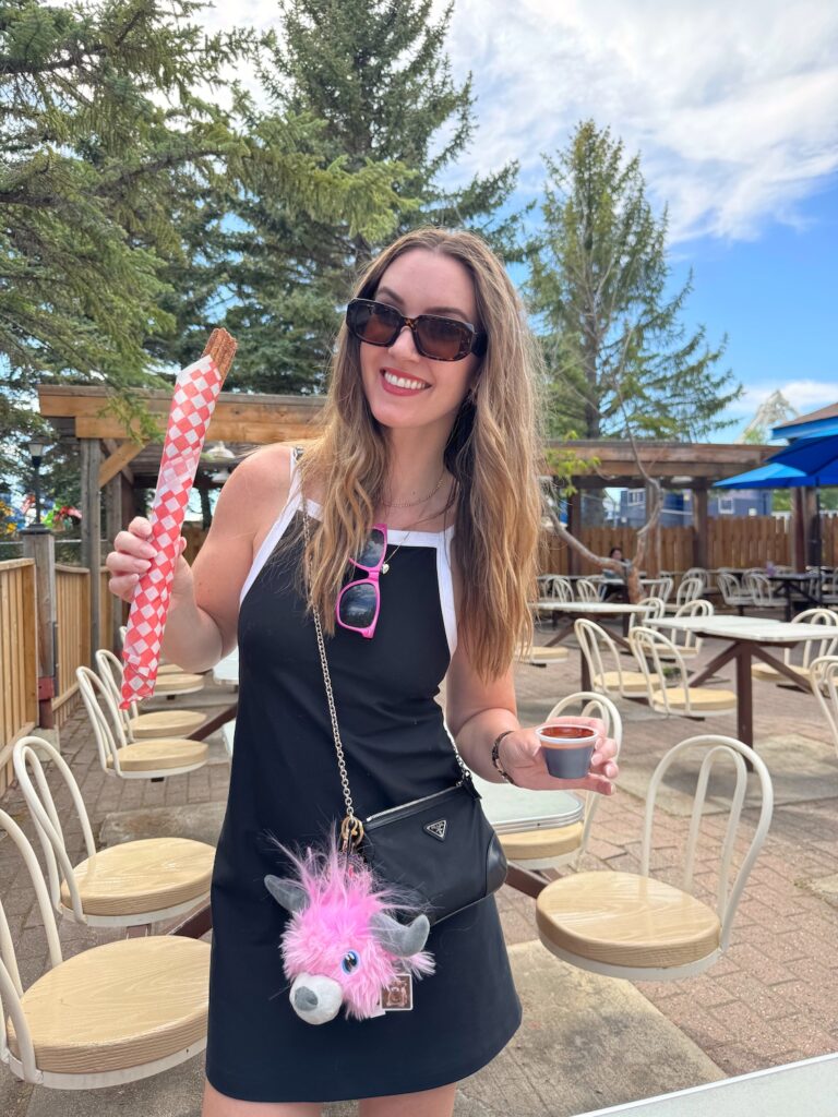 Churros and carnival games at Calaway Park